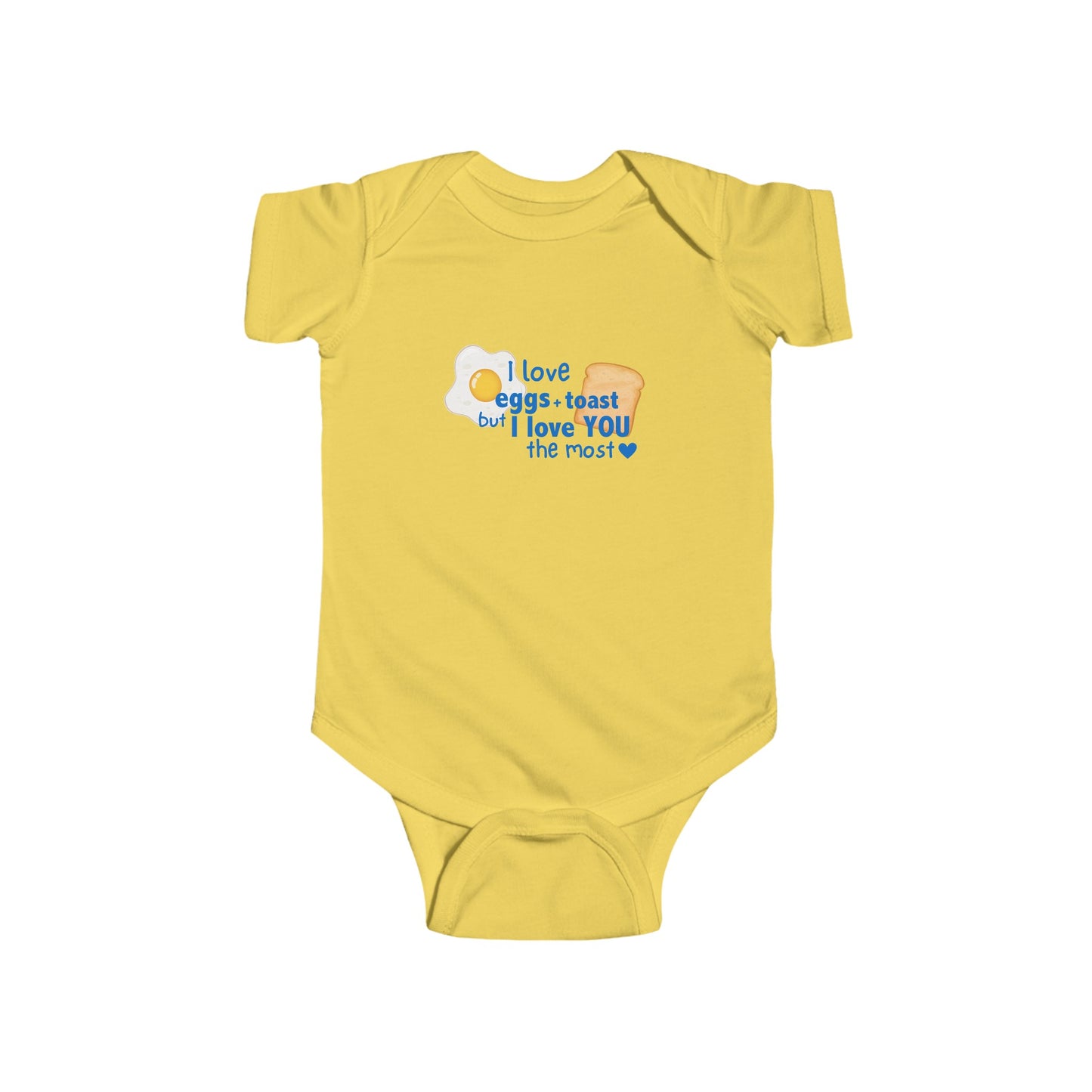"I love You The Most" Infant Fine Jersey Bodysuit