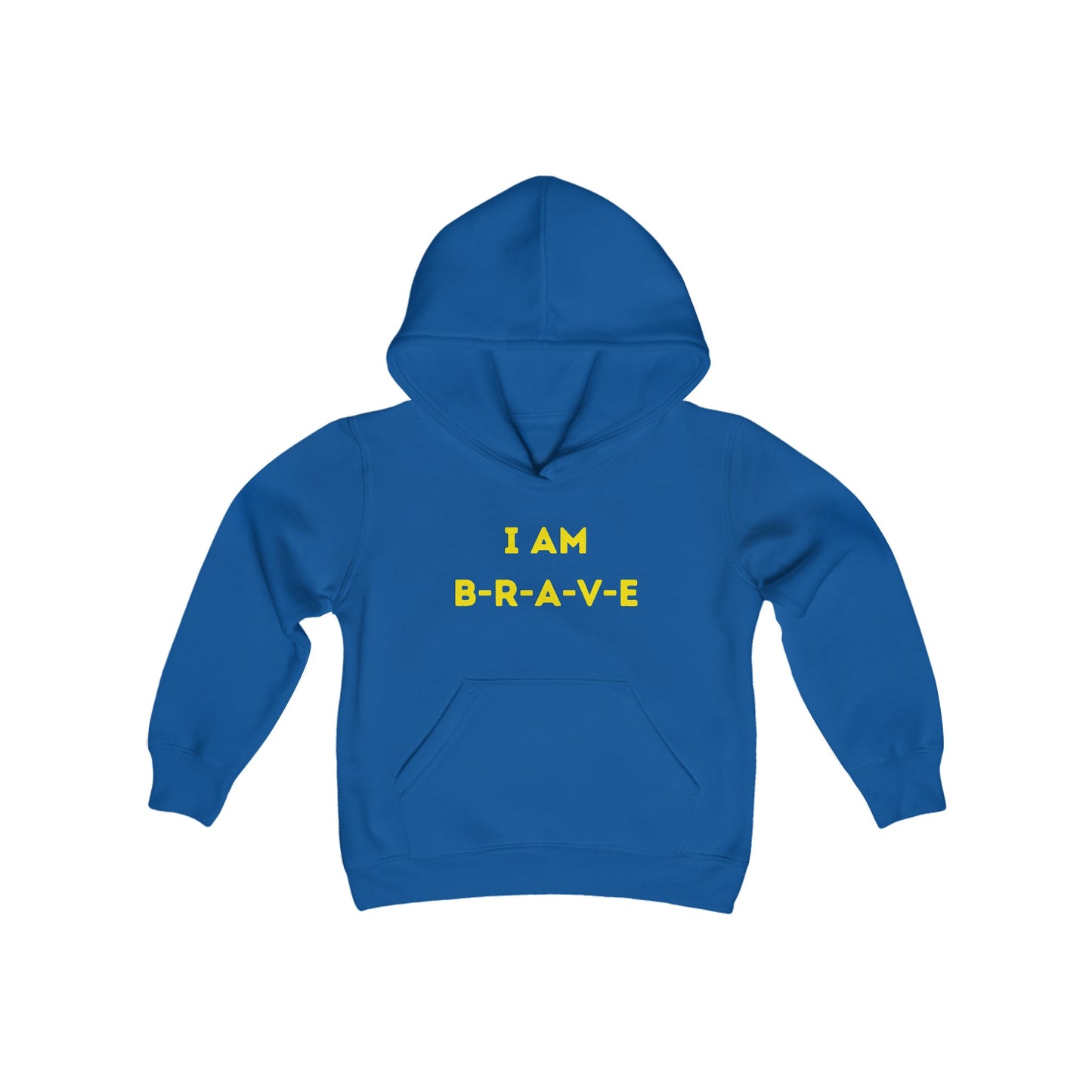 I AM BRAVE! Youth Heavy Blend Hooded Sweatshirt