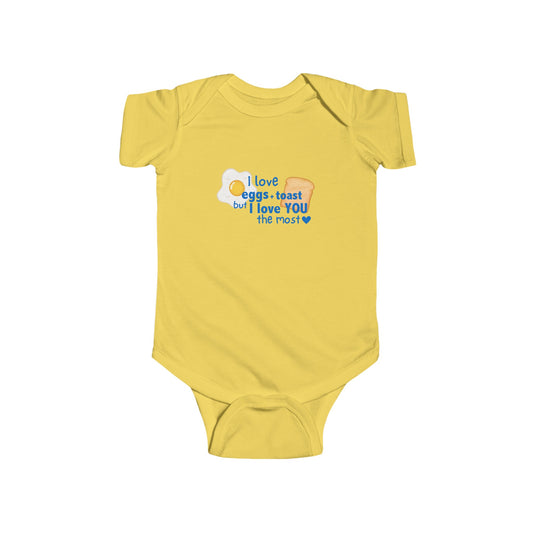 "I love You The Most" Infant Fine Jersey Bodysuit