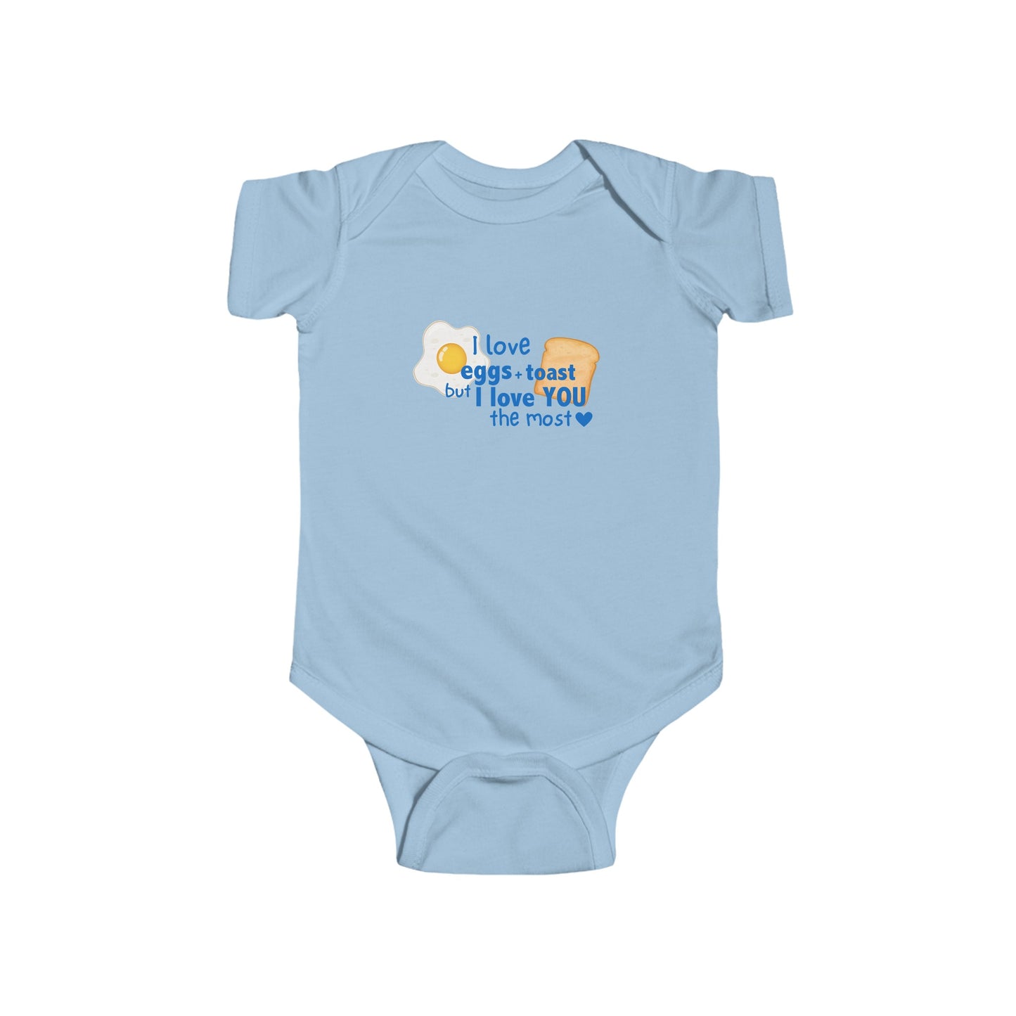 "I love You The Most" Infant Fine Jersey Bodysuit