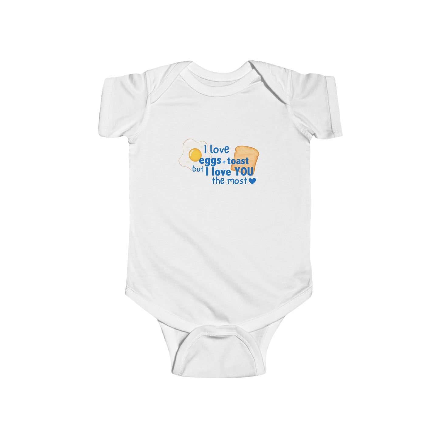 "I love You The Most" Infant Fine Jersey Bodysuit