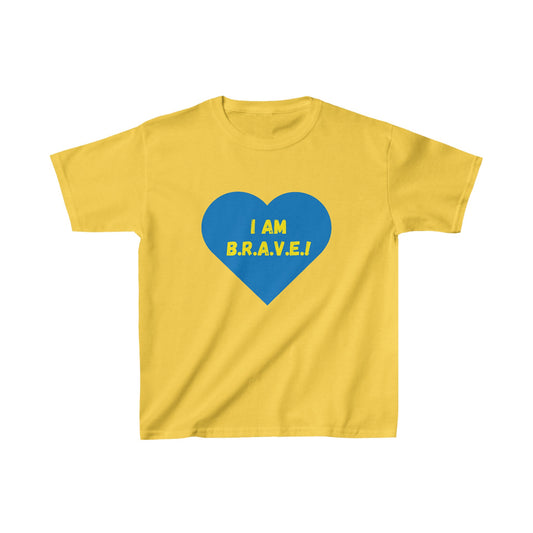 I AM BRAVE! Kids Heavy Cotton™ Tee